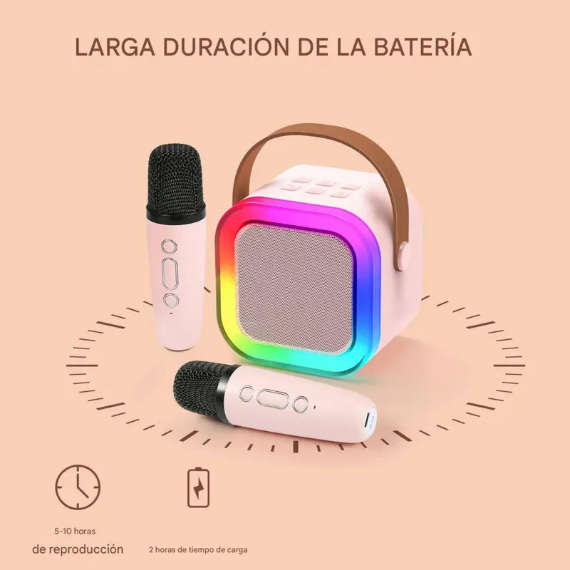 Mini karaoke portátil - ¡La diversión real ha vuelto a casa! + 🎁EBOOK