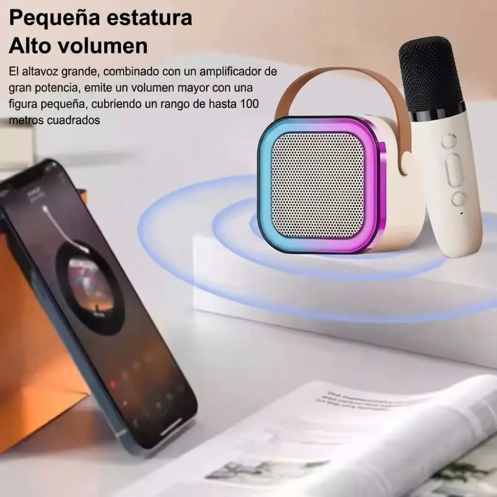 Mini karaoke portátil - ¡La diversión real ha vuelto a casa! + 🎁EBOOK