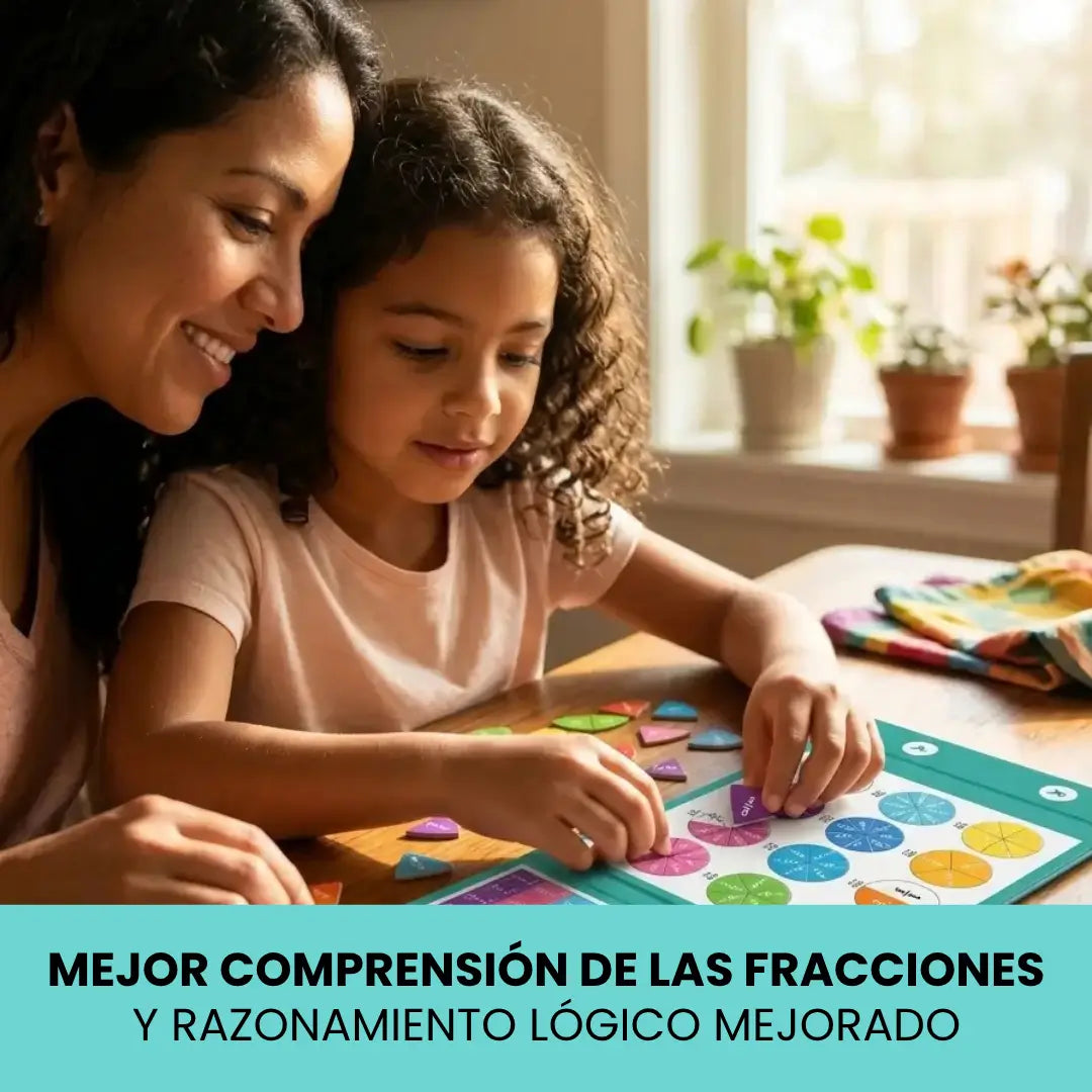 Libro Magnético de Fracciones - Ellos lo amarán y tú dejarás de estresarte 🧠