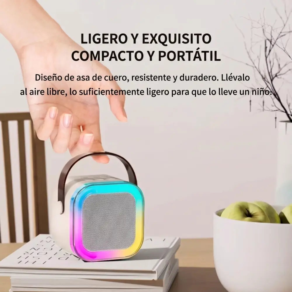 Mini karaoke portátil - ¡La diversión real ha vuelto a casa! + 🎁EBOOK
