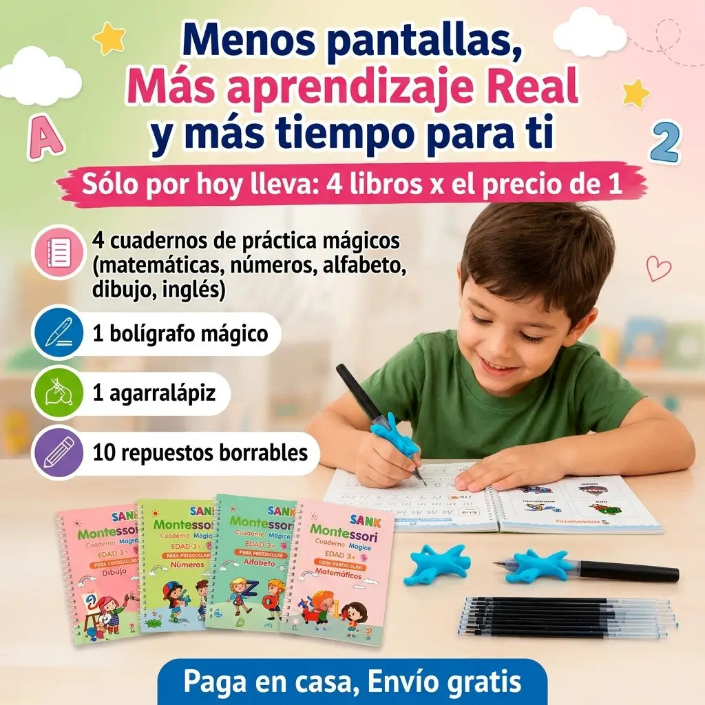 TrazoMágico Kids™ – Aprende, borra solo y repite