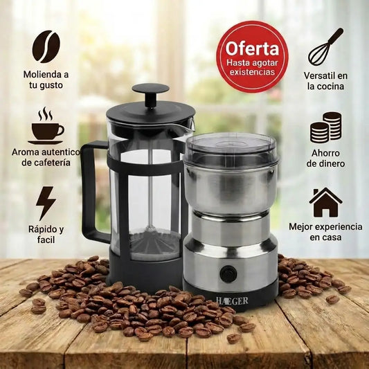 Combo Molino de café + Presa Francesa