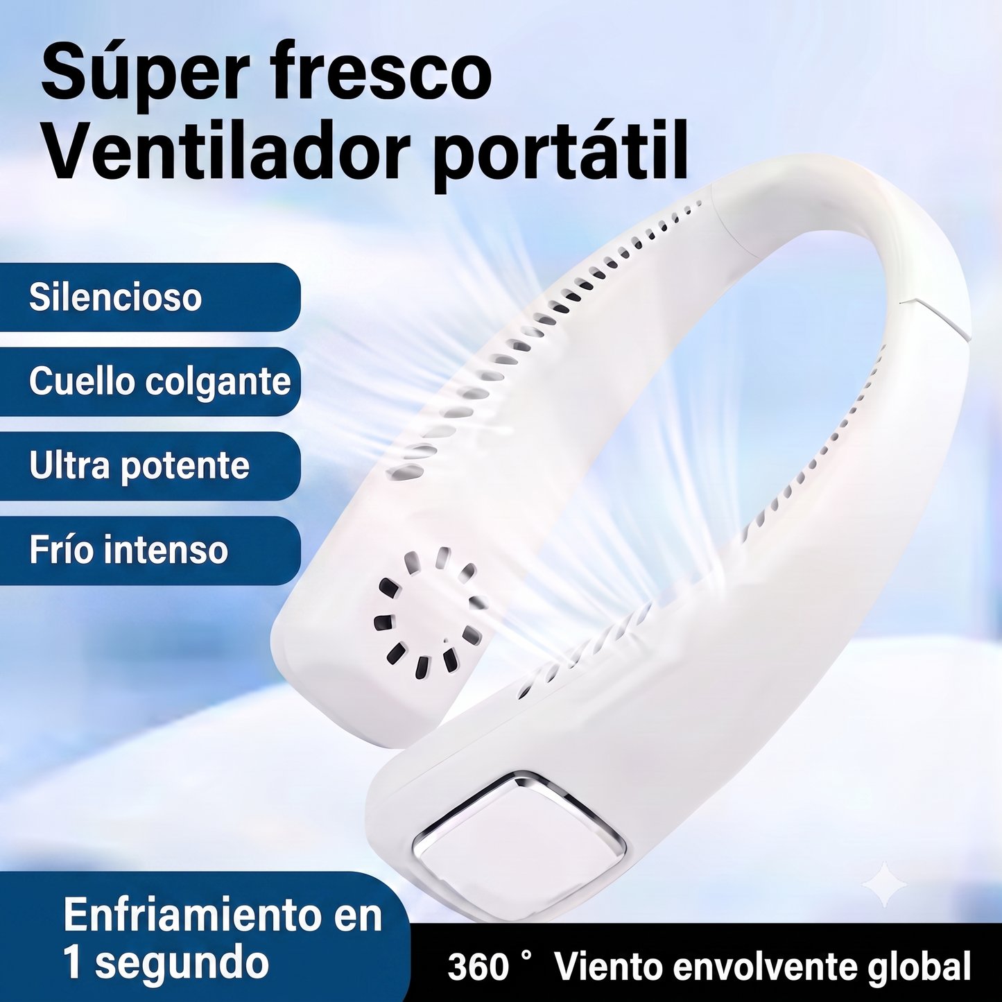 ❄️ Ventilador portátil manos libres - Tu Aire Acondicionado Personal