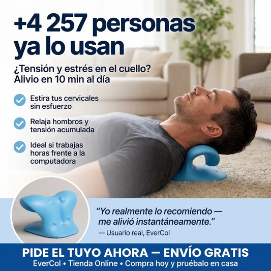 Almohada de estiramiento cervical
