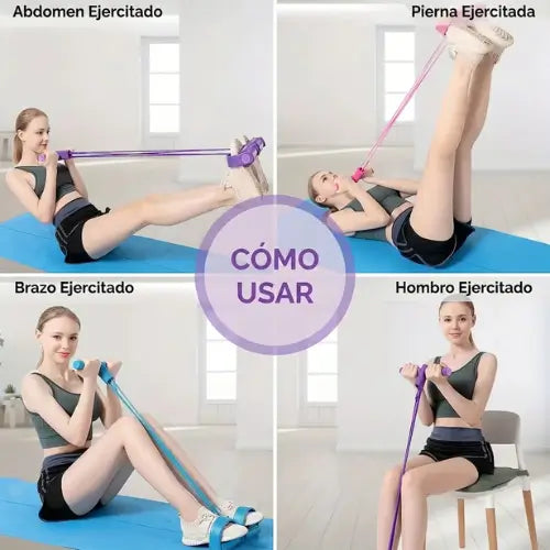 Banda de resistencia - Tonifica Tu Cuerpo en Casa con Solo 10 Minutos al Día + EBOOK 🎁