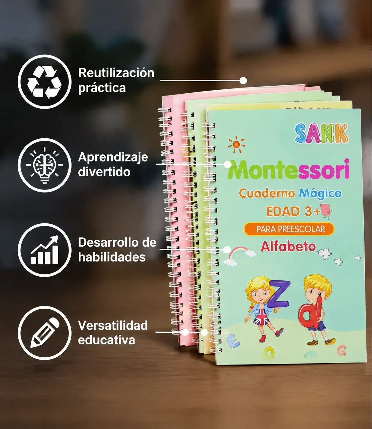 TrazoMágico Kids™ – Aprende, borra solo y repite